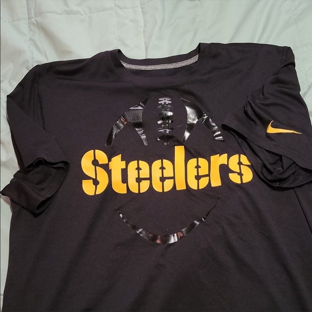 Nike Dri Fit Pittsburgh Steelers Short Sleeve Shirt Size Large